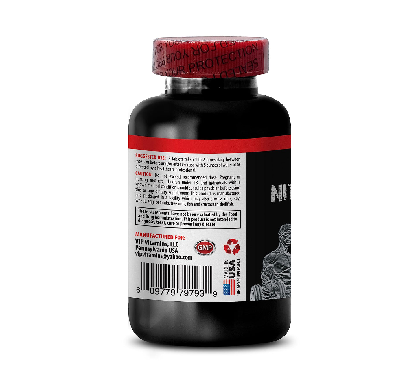AAKG nitric oxide training - NITRIC OXIDE UNIQUE COMPLEX - OKG workout optimization, GKG nitric oxide pre workout, AKIC energy performance, nitric oxide supplement for men 2 Bottles 180 Tablets