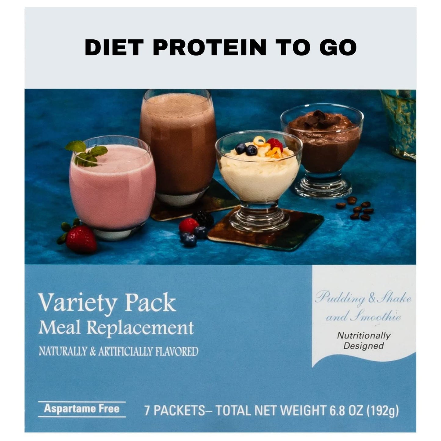 DPTG - High Protein Shake/Pudding Variety Pack, Low Calorie, Low Sugar, Keto, Gluten Free, Meal Replacement Shakes For Weight Loss, Ideal Protein Compatible, 7 Flavors