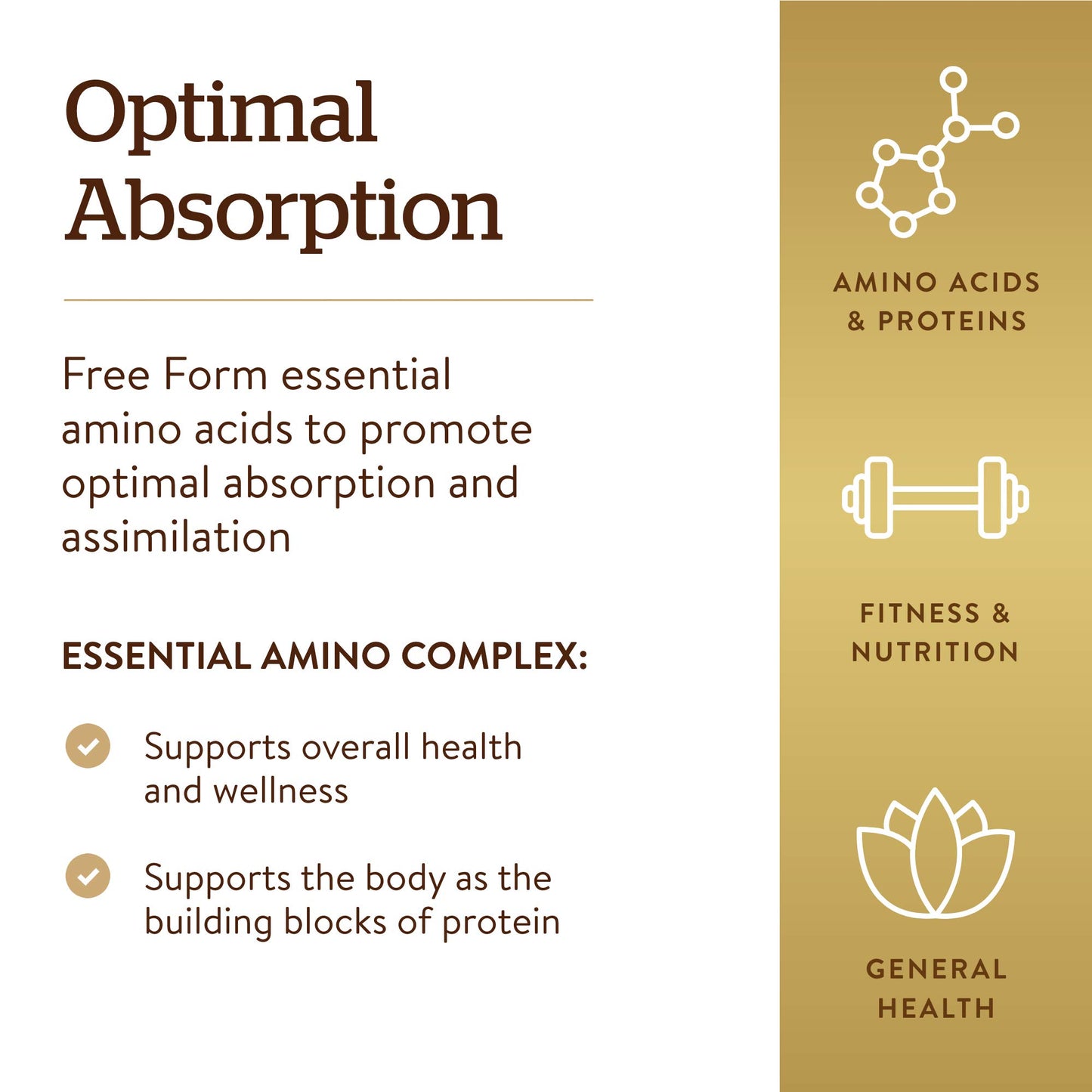 Solgar Essential Amino Complex, 90 Vegetable Capsules - Free Form Essential Amino Acids - Non-GMO, Vegan, Gluten Free, Dairy Free, Kosher - 90 Servings