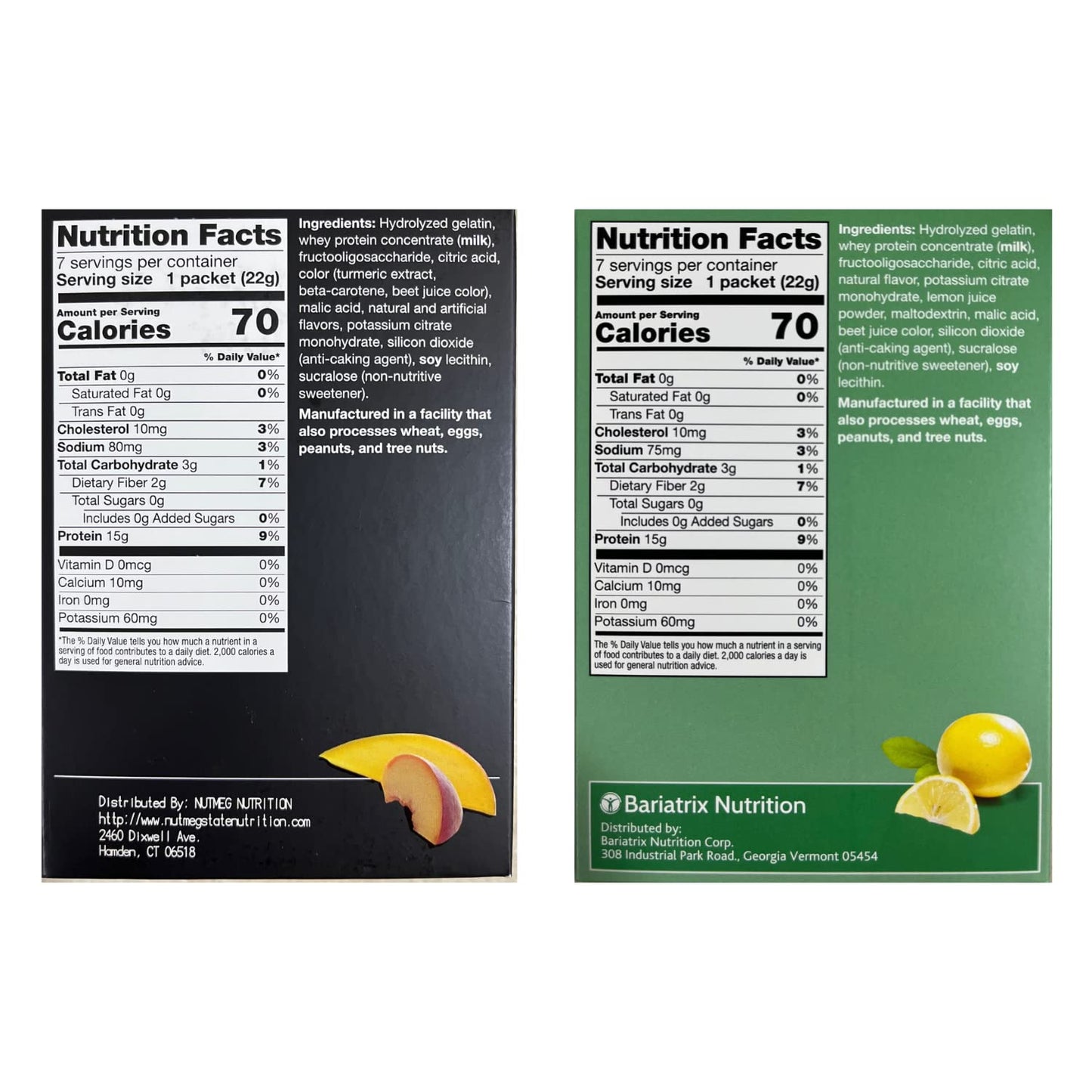 PROTIFIT - High Protein Peach Mango & Pink Lemonade Fruit Drink 2 Pack, 15g Protein, Low Calorie, Sugar Free, Ideal Protein Compatible, 7 Servings Per Box, (2 Pack)