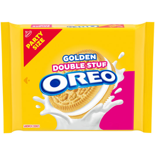 OREO Double Stuf Golden Sandwich Cookies Party Size 2495 oz
