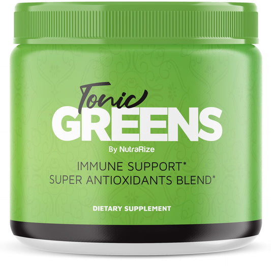 NutraRize Tonic Greens, All-Natural Supplement in a Jar for Immune Support, Delicious Way to Detox The Body, Tonic Green Powder for Health and Wellness Reviews (30 Servings)