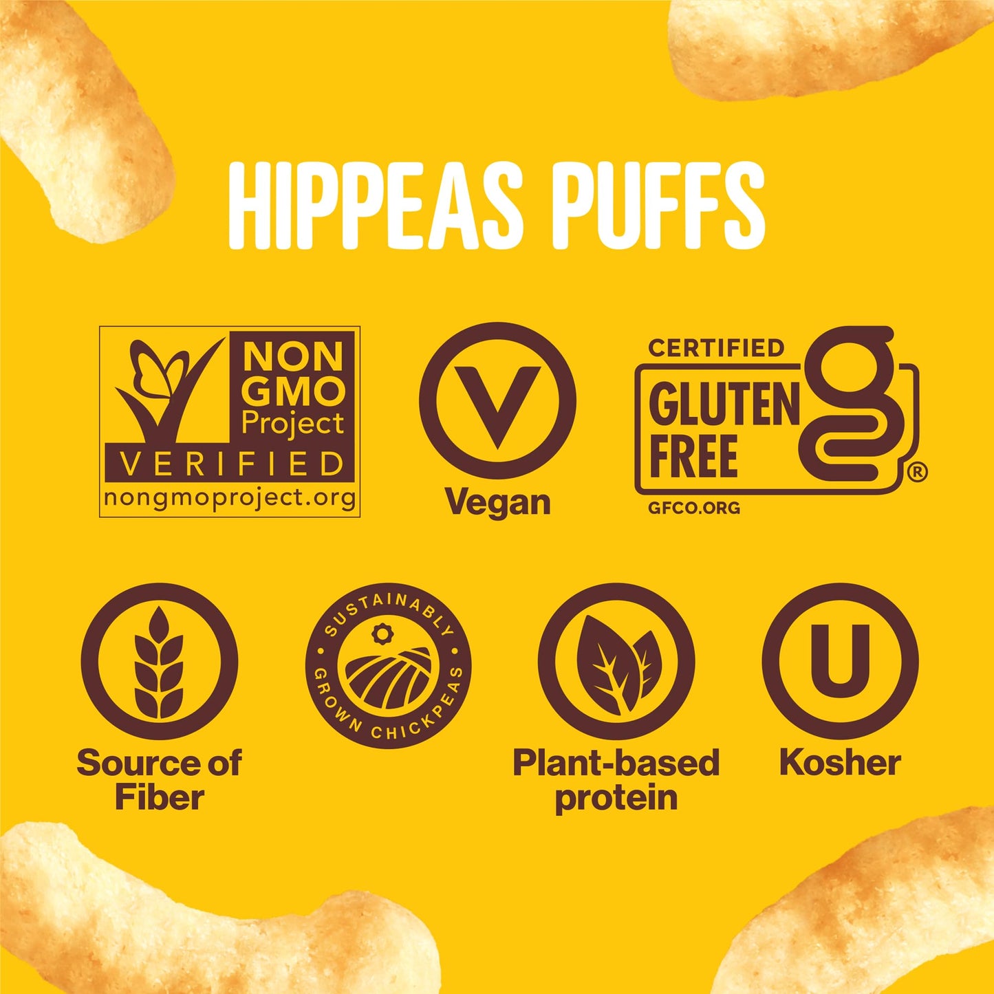 Hippeas Chickpea Puffs Variety Pack Vegan White Cheddar Nacho BBQ 4 Ounce Pack of 6 4g Protein 3g Fiber Vegan GlutenFree Crunchy Plant Protein Snacks