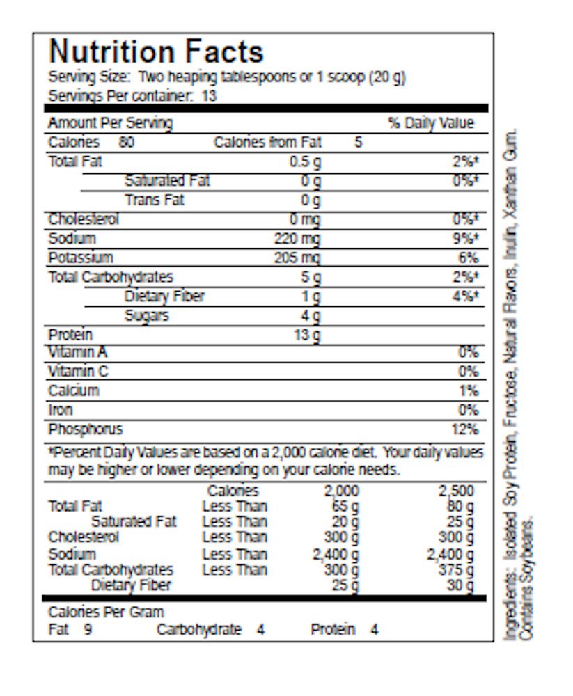 Dialyvite - Hi-Peak Instant Soy Protein Mix - 260 Grams