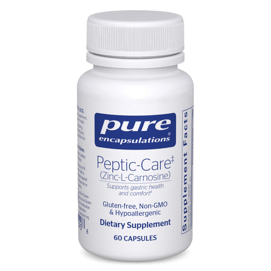 Pure Encapsulations Peptic-Care - Zinc-L-Carnosine - Gut Health & Antioxidant Supplement - Supports Gastric Health* - Vegan & Gluten-Free - 60 Capsules