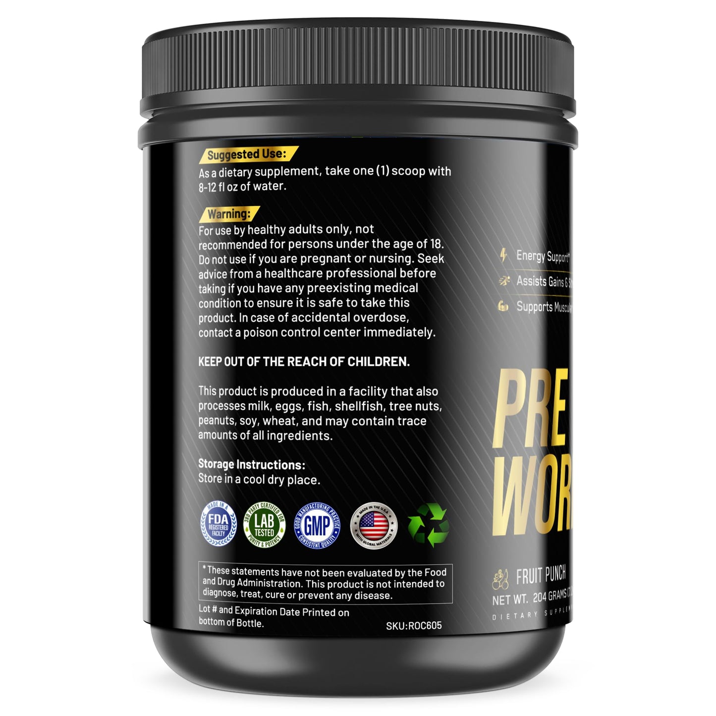 TRIUMPH VITAMIN Pre-Workout (Fruit Punch)