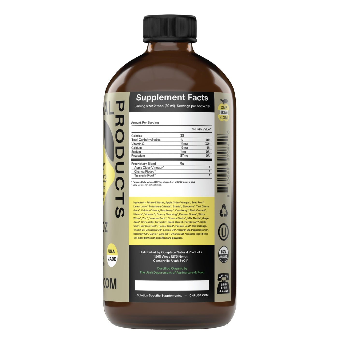 Complete Natural Products Gallbladder Complete - 16oz Glass Bottle, Gallbladder Cleanse Supplement