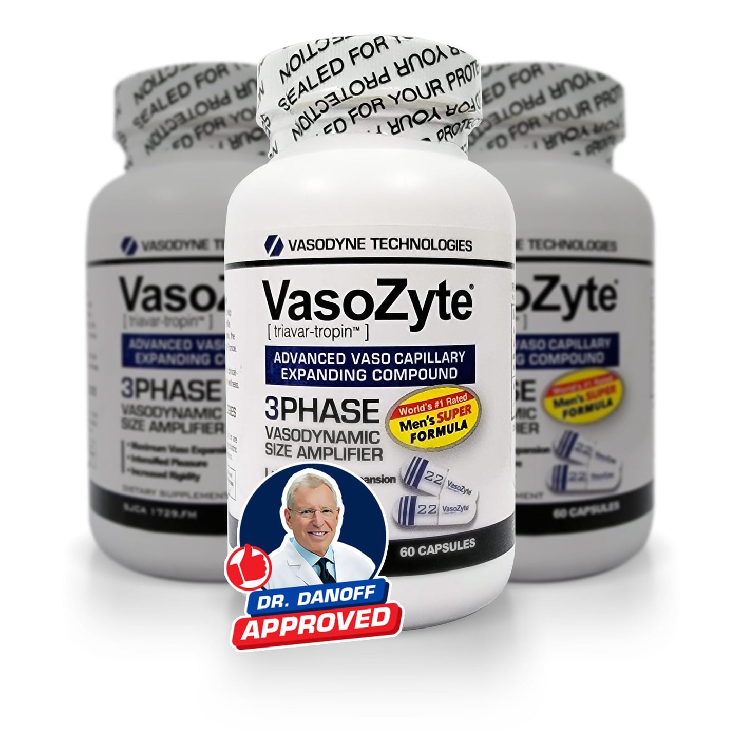 Generic VasoZyte 3 Bottles - Supports Nitric Oxide & Healthy Blood Flow - with Our Exclusive Formula Featuring Oligopin, and Our Crystal Pure Extraction Process - for Well-Being - 3 Month Supply