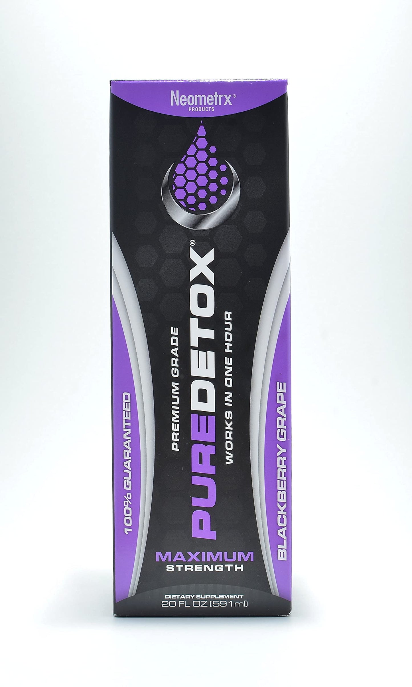 Detox Pure Neometrx Same-Day Maximum Strength Detox Drink, BlackBerry Grape Flavor, 20 Fl Oz