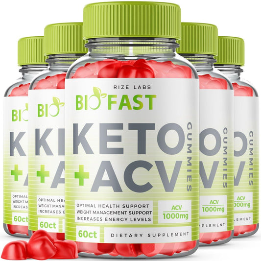 rize labs - Biofast Keto ACV Gummies for Advanced Weight Loss - Bio Fast Gummies Keto + ACV Slimming Belly Fat Diet (300 Gummies)