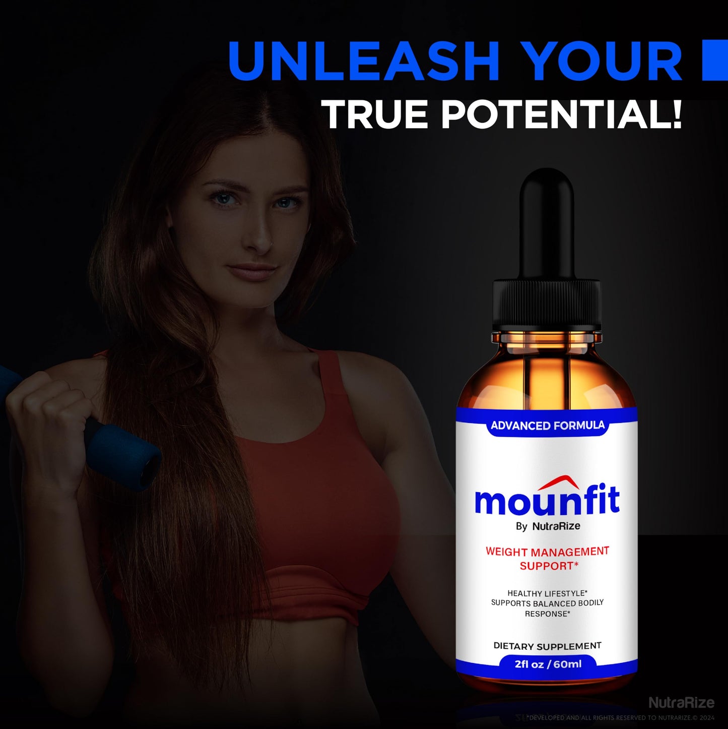 NutraRize (5 Pack) Mounfit Drops, Official Moun Fit Liquid Droppers, All-Natural Liquid Formula to Support Healthy Lifestyle and Lasting Energy, Premium Mounfit Support Gotas Review (150 Servings)