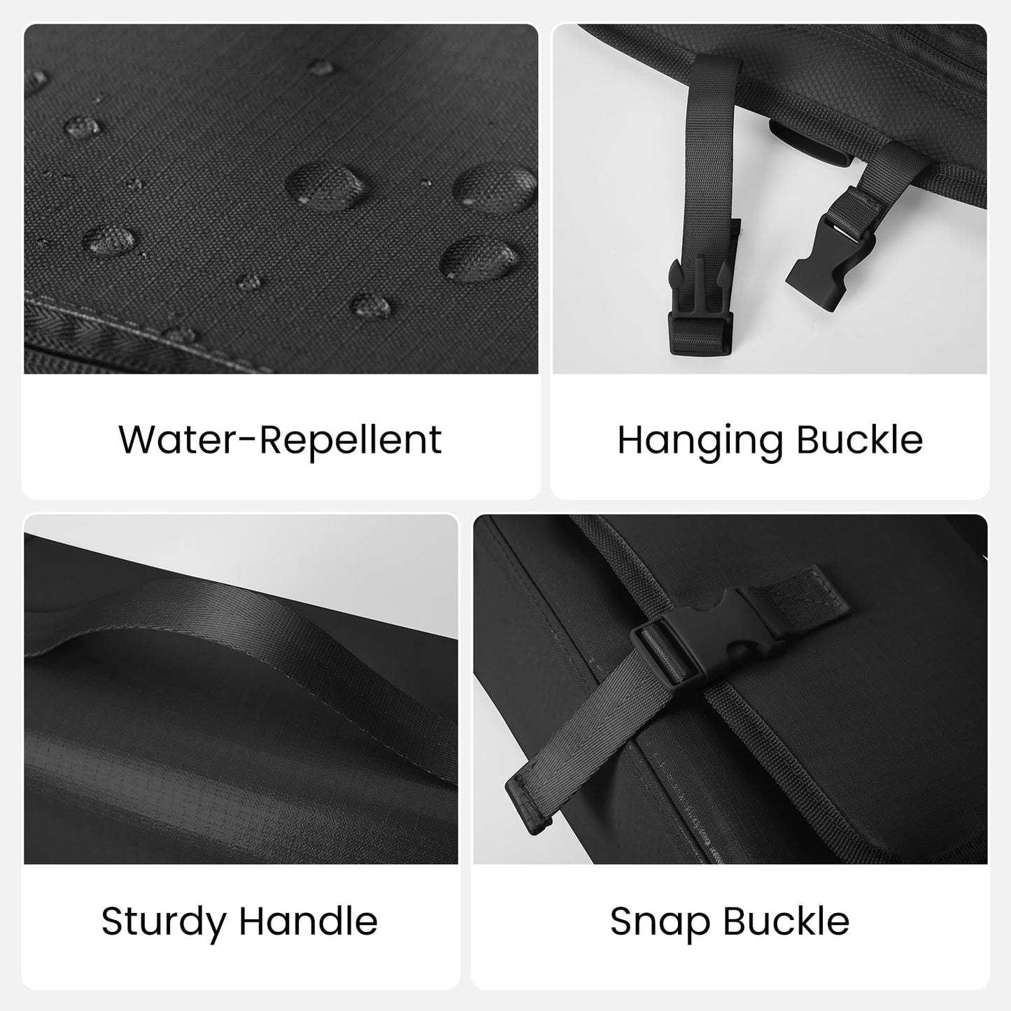 Mum's memory Large-Capacity Hanging Toiletry Bag - Water-Resistant Travel Makeup Bag with Multiple Compartments for Shampoo, Conditioner, Skincare, Makeup Brushes, and Toiletries