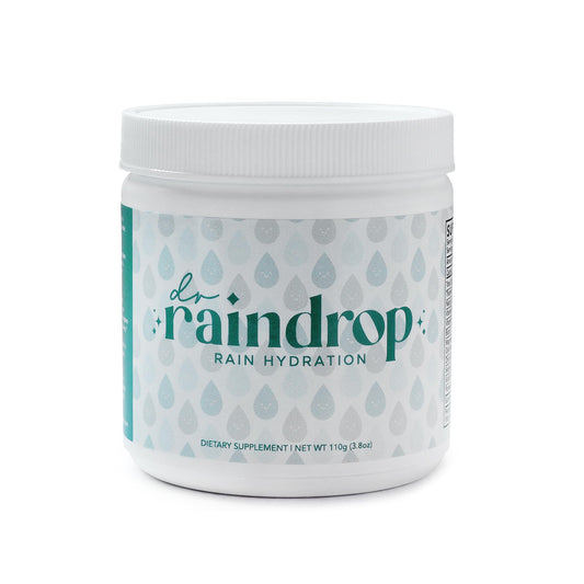 Dr Raindrop Blueberry Electrolyte Powder | No Added Sugar | Hydration Support Drink Mix Powder Boosting Supplement | Made in USA | 20 Servings -10 Calories per Serving