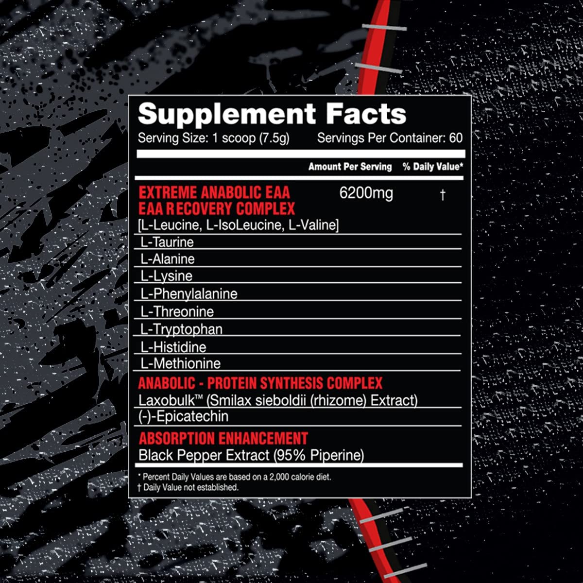 KILLER LABZ Brute EAA Branched Chain & Essential Amino Acids | 6g of Aminos to Accelerate Recovery and Lean Mass Gains 60 Servings (Rest in Peach)