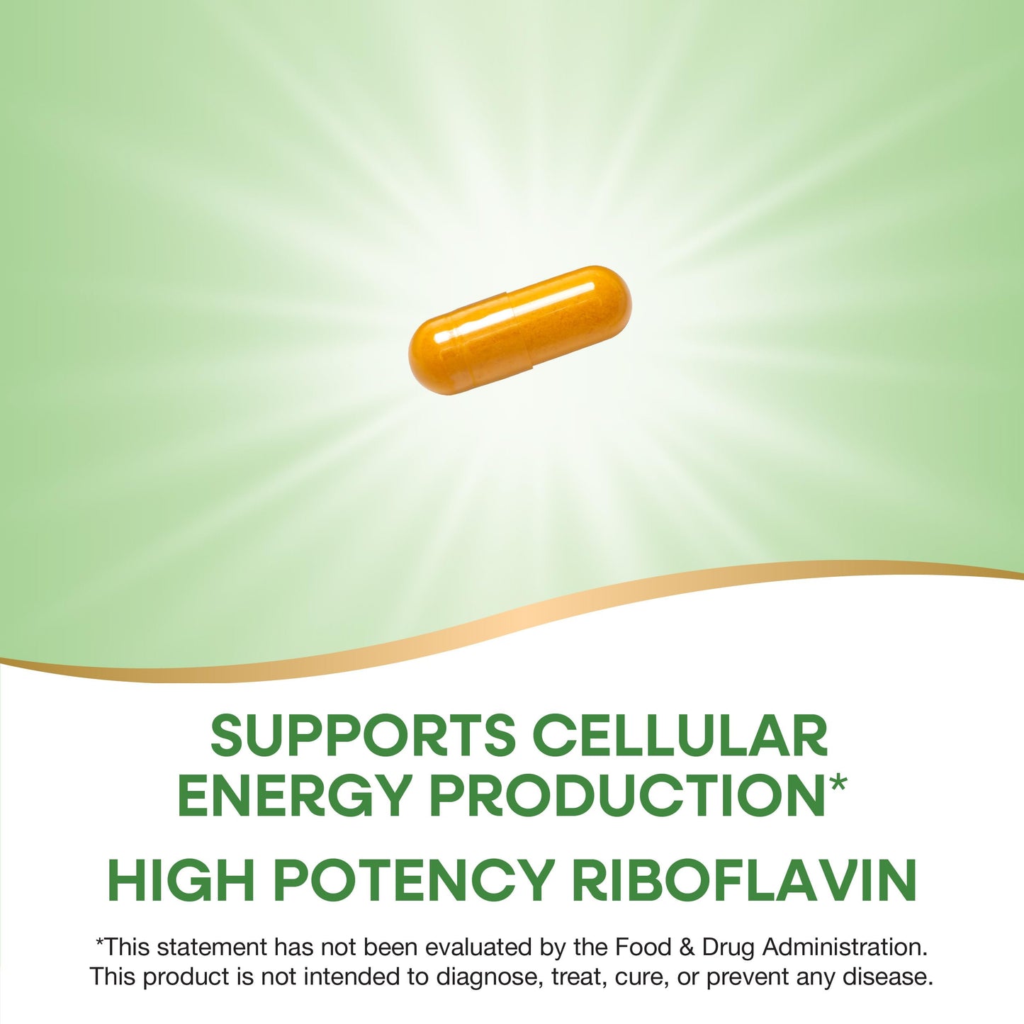 Nature's Way Riboflavin Vitamin B2, Supports Cellular Energy Production*, High Potency Riboflavin, 100 mg per Serving, 100 Capsules (Packaging May Vary)