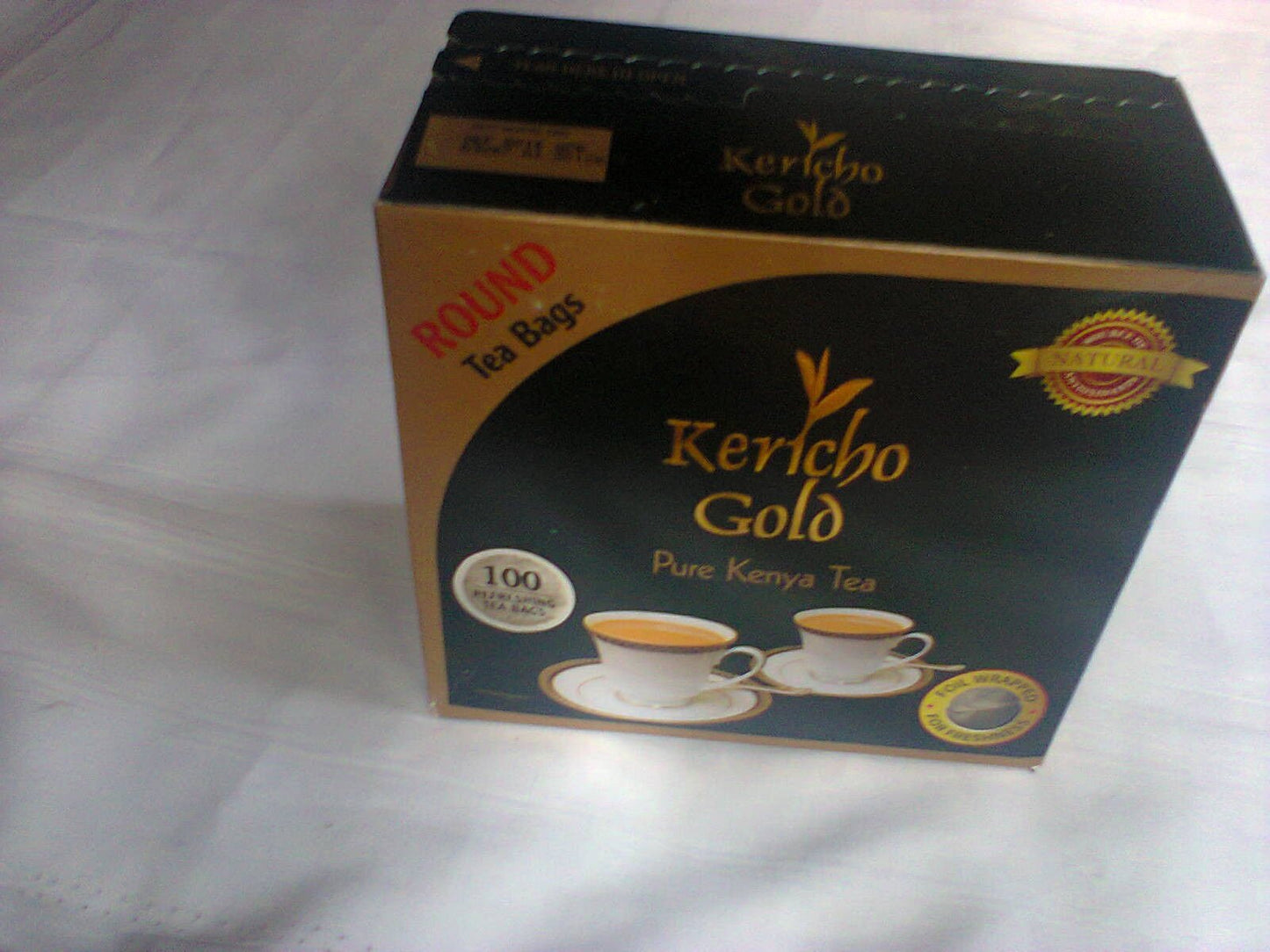 Kenya Teakericho Gold Natural Round Tea Bags100 Round Tea Bagsfoil Wrapped