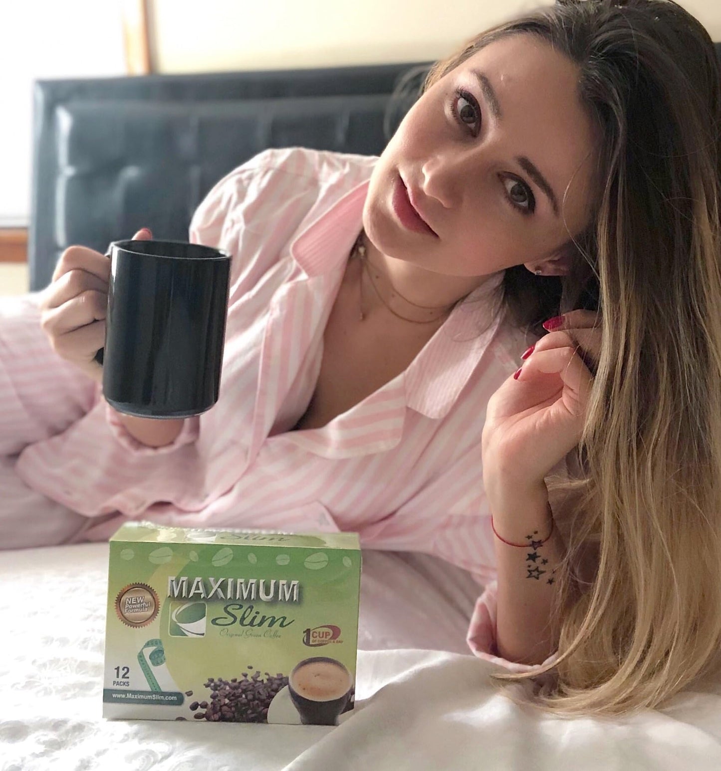 Maximum Slim Original Green Coffee -Premium 4-in-1 Formula with Natural Herbal Extracts for Energy & Vitality. Creamy & Delicious for Maximum Satisfaction. No Messy Side Effects-Made in the USA-30 Ct