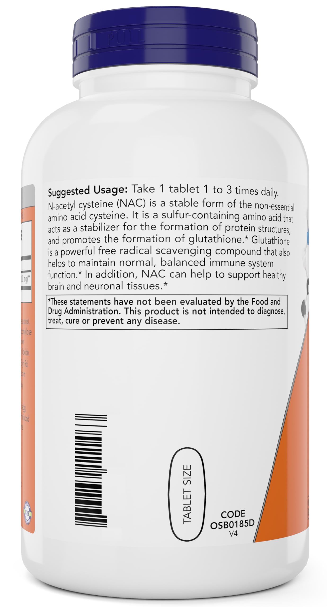 NOW Foods NAC 1,000 mg, 250 Tablets (Pack of 2), N-Acetyl-Cysteine Supplement, 1000mg (1 gram) per Tablet - Vegetarian, Non-GMO