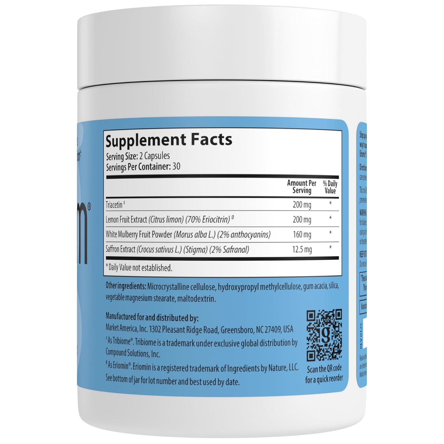 GoTrim® Thin - GLP-1 Support Supplement with Eriomin® Lemon Extract, TriBiome™ & Saffron - Promotes Appetite Control & Metabolic Health - Vegan, Non-GMO - 30 Capsules