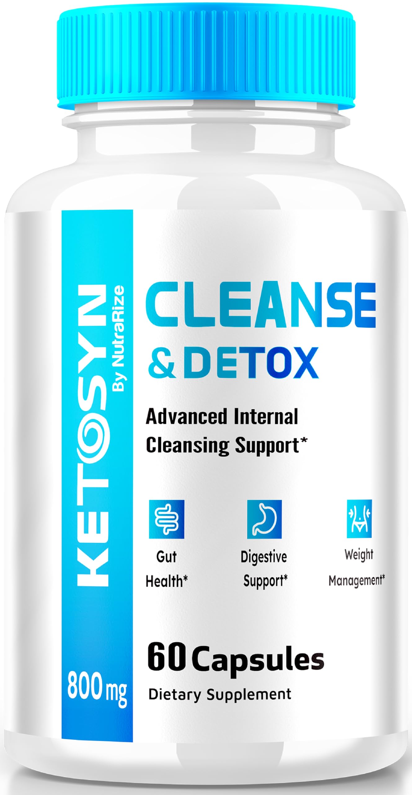 Ketosyn Cleanse & Detox Capsules, Ketosyn Pills for Advanced Weight Loss, Maximum Strength Keto Blend Support Supplement, Keto Syn Internal Cleansing Pastillas Reviews (60 Capsules)