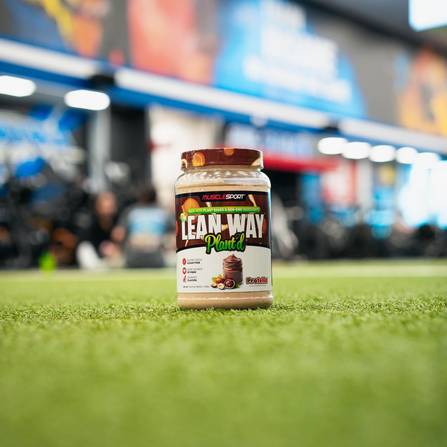 Musclesport Lean Way Plant Protein - Pea Protein and Brown Rice Protein Blend, with Added CLA, MCT and L-Carnitine - 20 Servings (Protella)