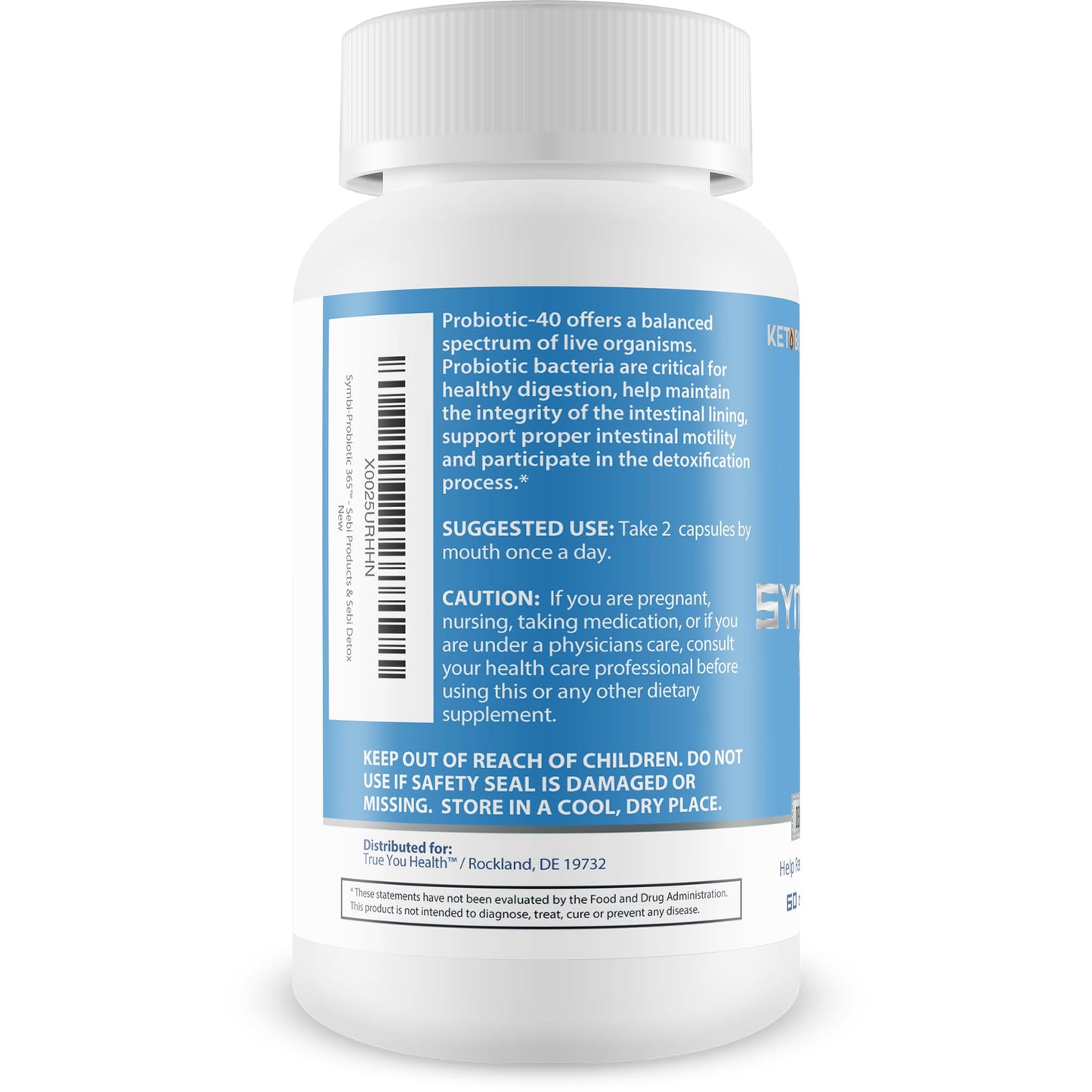 Symbi-Probiotic 365 Keto Probiotic Health Support - Probiotic Life Energy & Gut Support - Health Starts in The Gut - Healthy Symbiotic 365 Daily Probiotic - Inspired by Dr Sebi Products & Sebi Detox