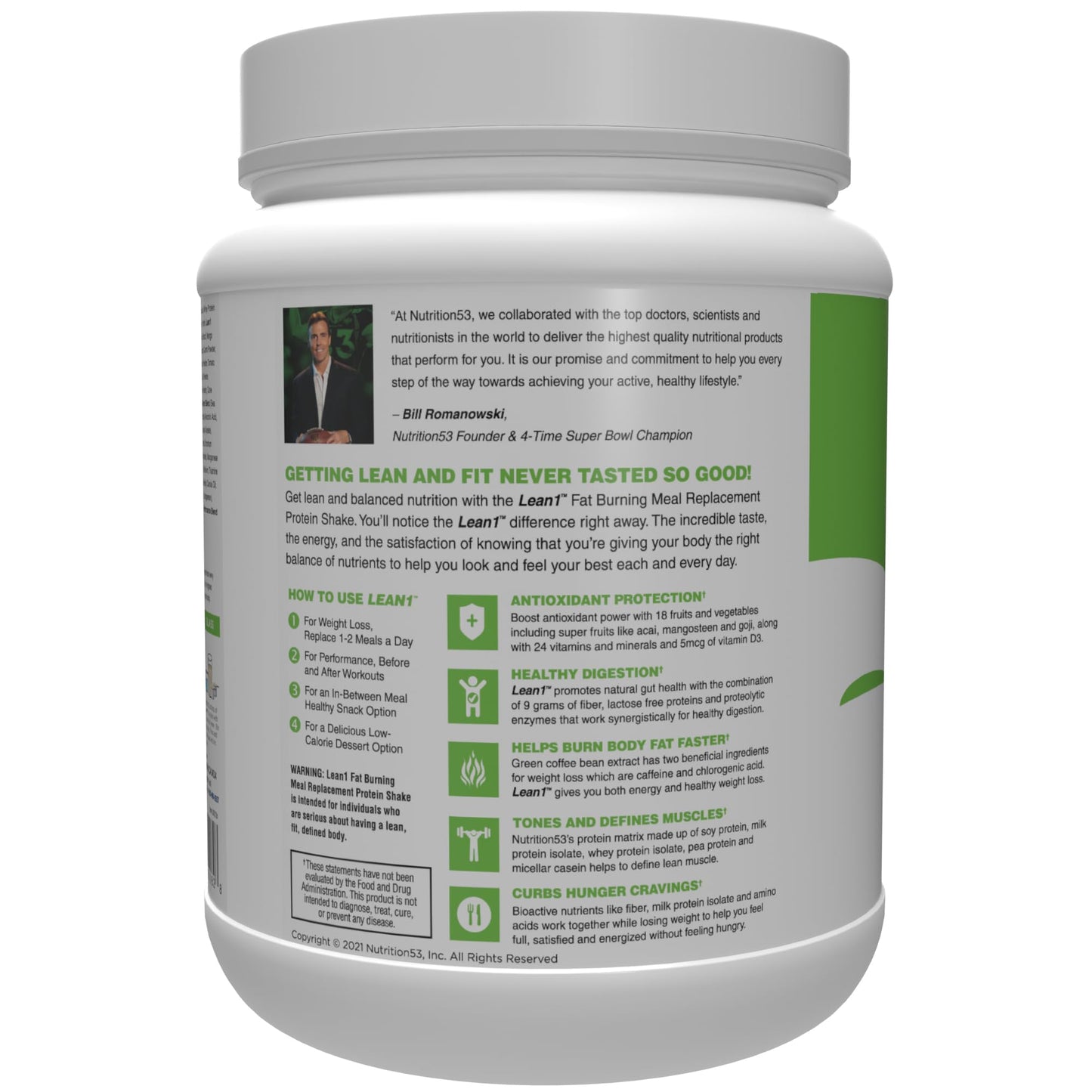 Original Lean1, Meal Replacement Shake, Vanilla Flavor