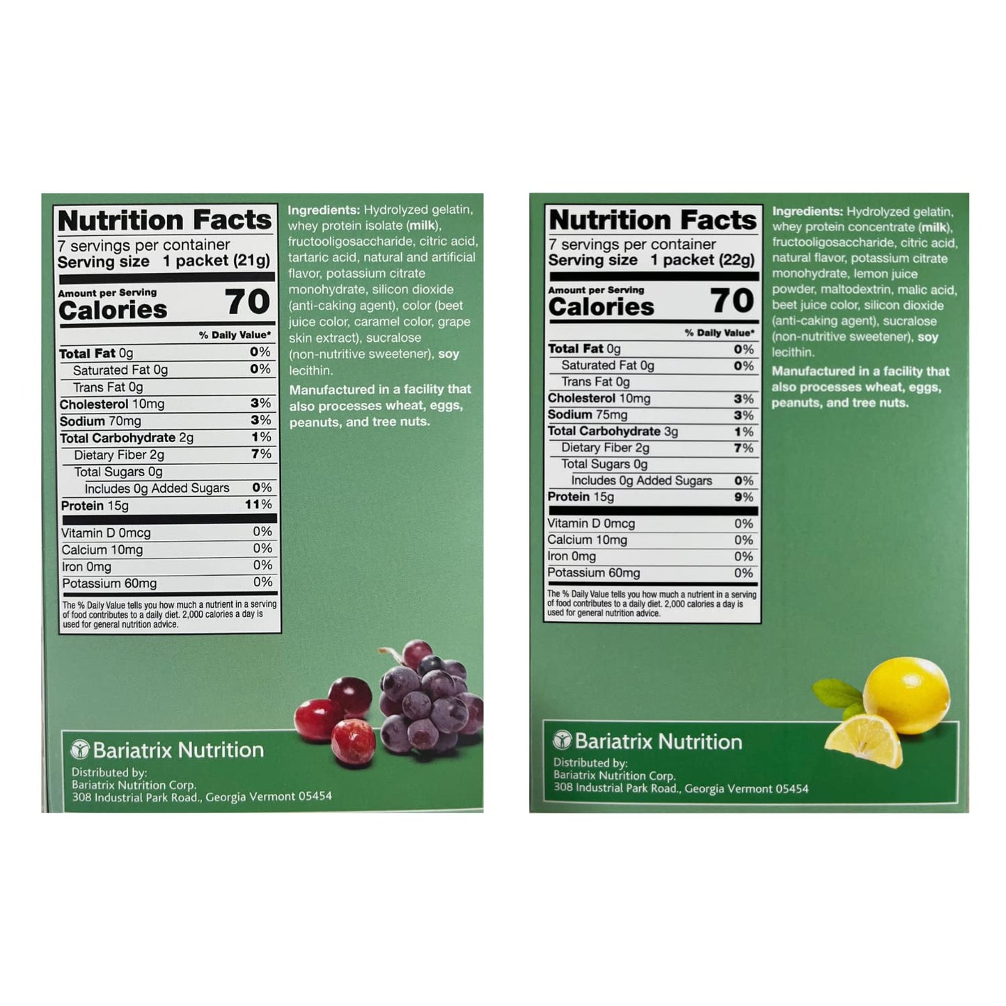 PROTIFIT - High Protein Cranberry Grape & Pink Lemonade Fruit Drink 2 Pack, 15g Protein, Low Calorie, Sugar Free, Ideal Protein Compatible, 7 Servings Per Box, (2 Pack)