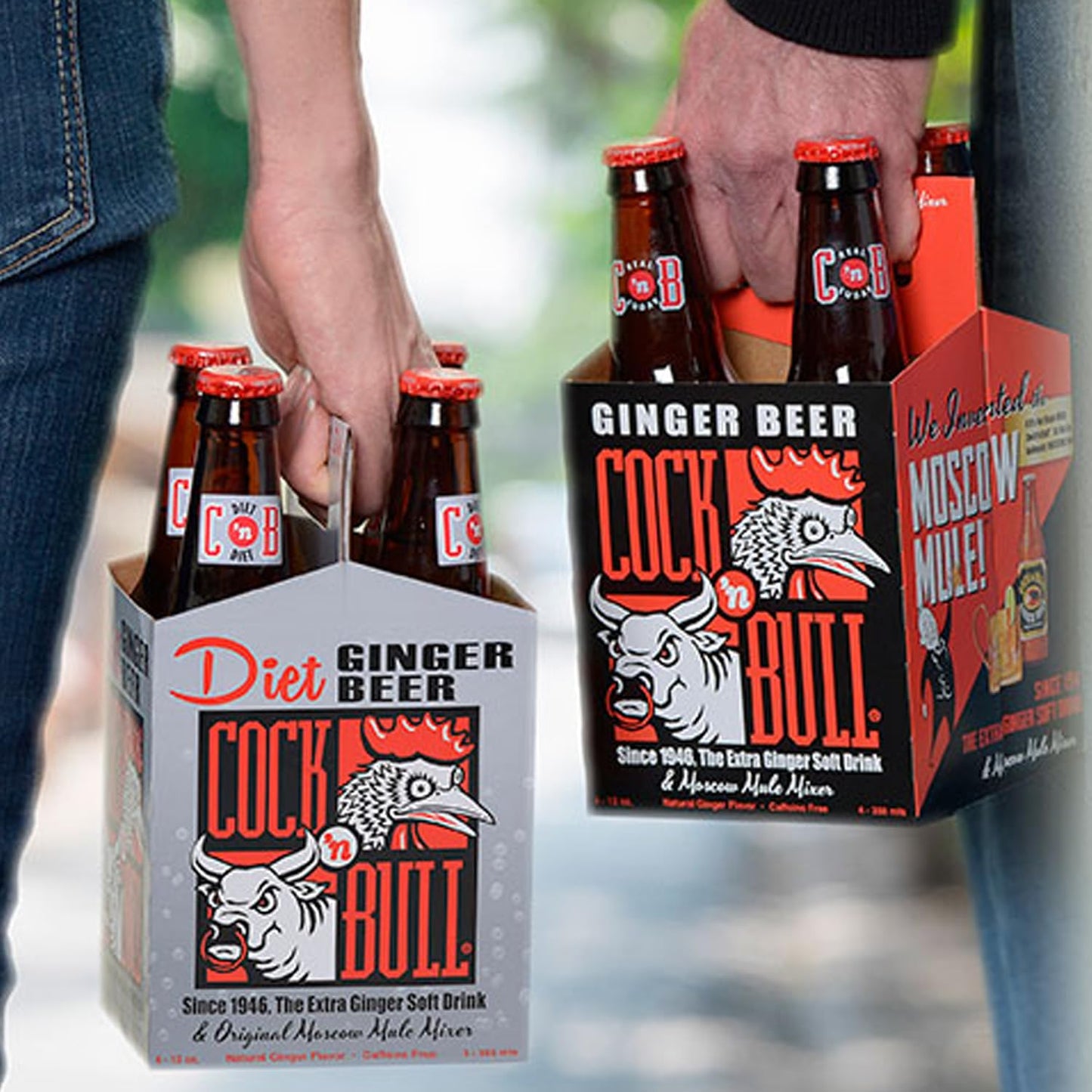 Cock n Bull Ginger Beer 4 Pack 12oz Soda Bottles  Ideal Mixer for Cocktails Mocktails and Bartenders  Premium Quality for Perfect Mixed Drinks  Refreshing Flavor Profile Made In USA