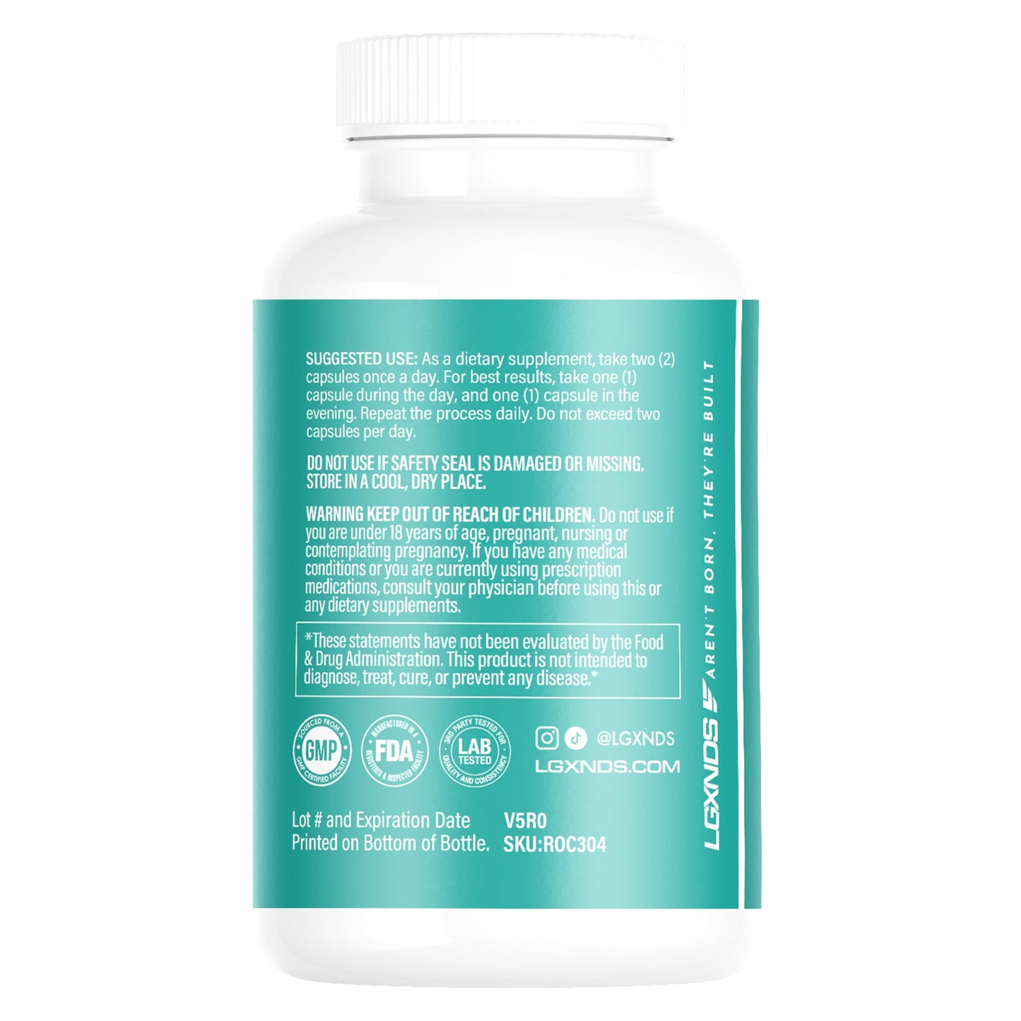 LGXNDS Max Detox - Full Body Cleanse, Reduce Water Retention, Reduce Bloating Dietary Supplement - 60 Capsules, 30 Servings