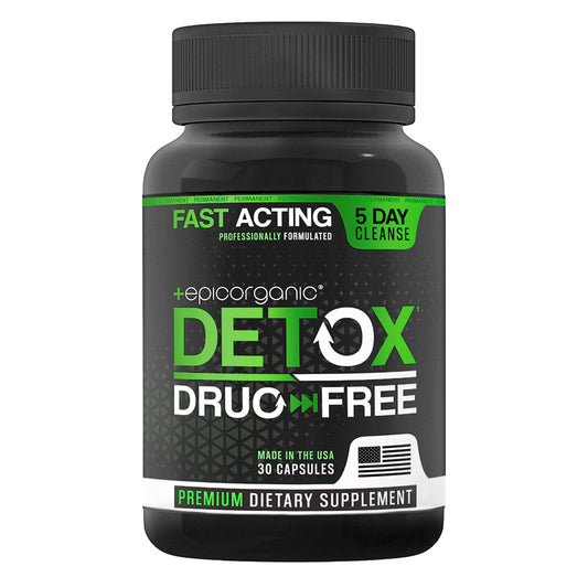 Epic Organicum 5 Day Detox Cleanse | Extra Strength Colon Cleanse & Liver Detox | Promotes Healthy Gut Support | Detox Cleanse for Men & Women | Made in The USA | 30 Capsules