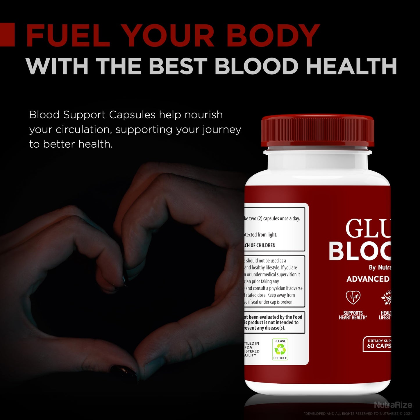 NutraRize Gluco Blocker Capsules, Official GlucoBlocker Pills, Premium Formula for Stable and Healthy Levels, Overall Health Support, Gluco Blocker Detox & Cleanse Review (60 Capsules)