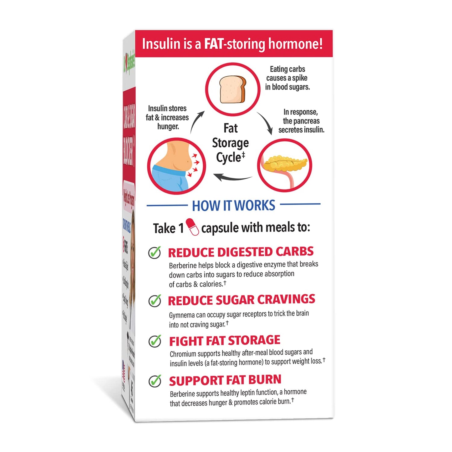 Pharmaganics Dr. Stephanie's Bundle Pack - 24 Hour Support + Carb & Sugar Blocker - Daily Supplement