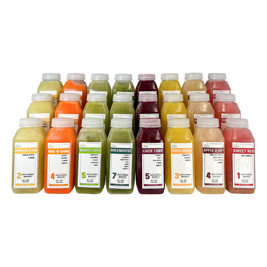 3 Day Juice Cleanse by Julian's Juicebox - Lose Weight, Curve Cravings & Reboot Your System - Great for Kids too!, 3 Day Cleanse (24 Bottles)