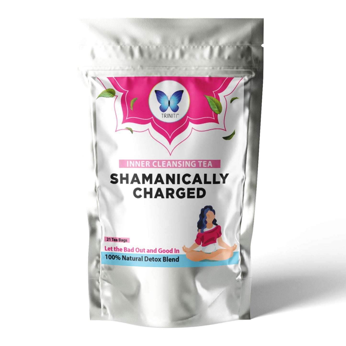 Blue Morpho Detox and Cleanse Tea: Shamanically Charged, 21-Teabag Cleansing Tea Non-GMO - Energetically Charged Herbal Tea