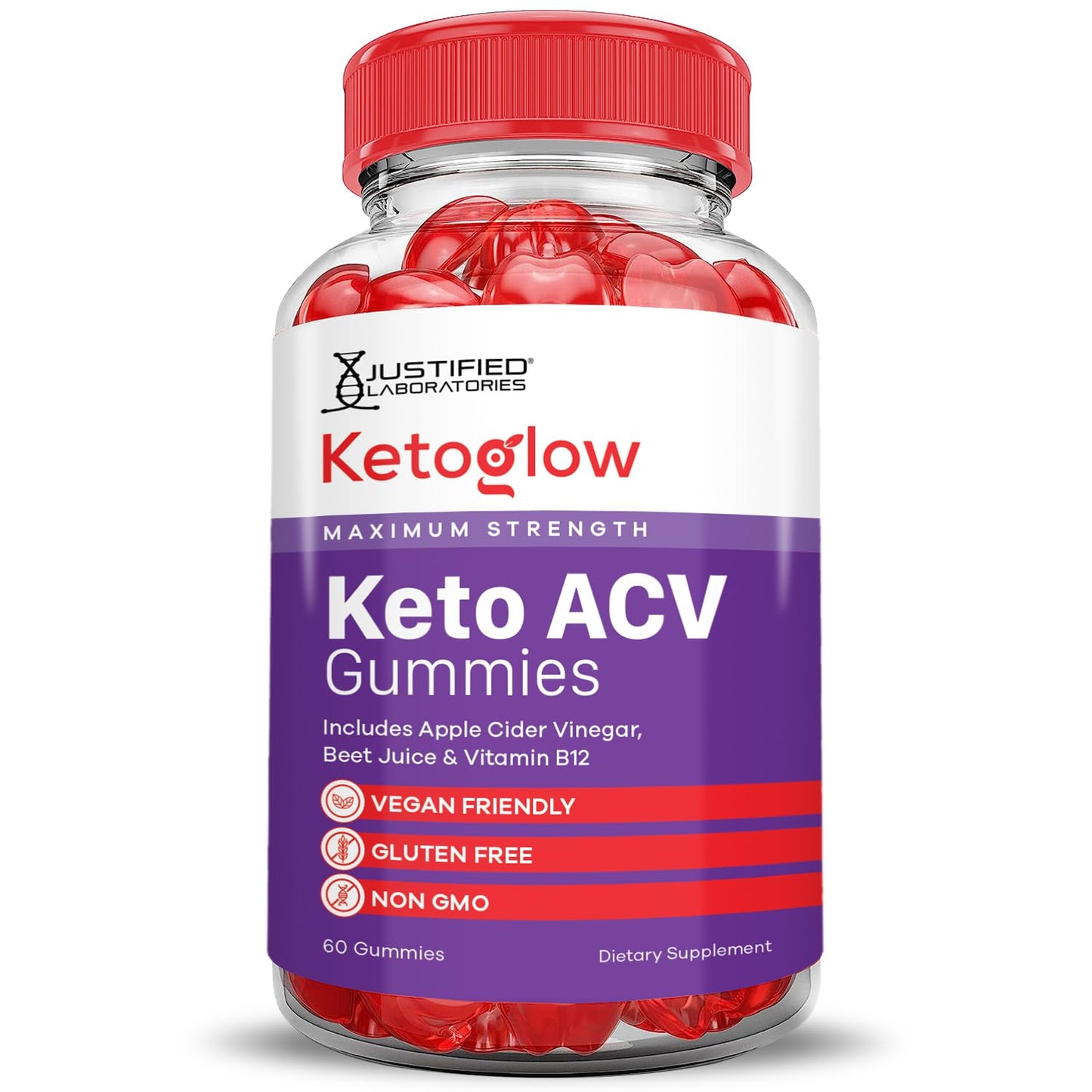 (3 Pack) Keto Glow Keto ACV Gummies Advanced Formula 1000MG Ketoglow Keto Gummies Apple Cider Vinegar Formulated with Pomegranate Beet Juice Powder B12 Vegan Non GMO 180 Gummys