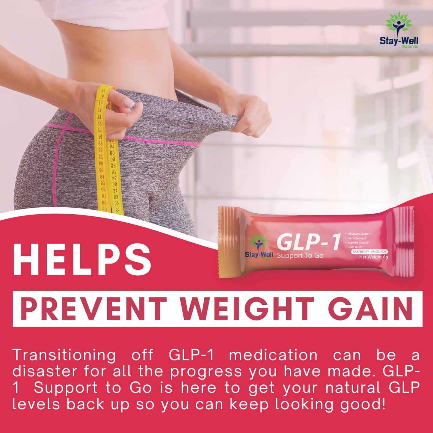 GLP-1 Supplement | Activate GLP-1 Production Naturally | GLP 1 Booster Drink Mix to Control Appetite and Cravings | Great Tasting Metabolic Support Formula [Raspberry Lemonade]