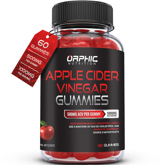 Apple Cider Vinegar Gummies - 1000mg - Formulated to Support Normal Energy Levels & Gut Health - Supports Digestion, Detox & Cleansing - ACV Gummies W/VIT B12, Beetroot (60 Count)
