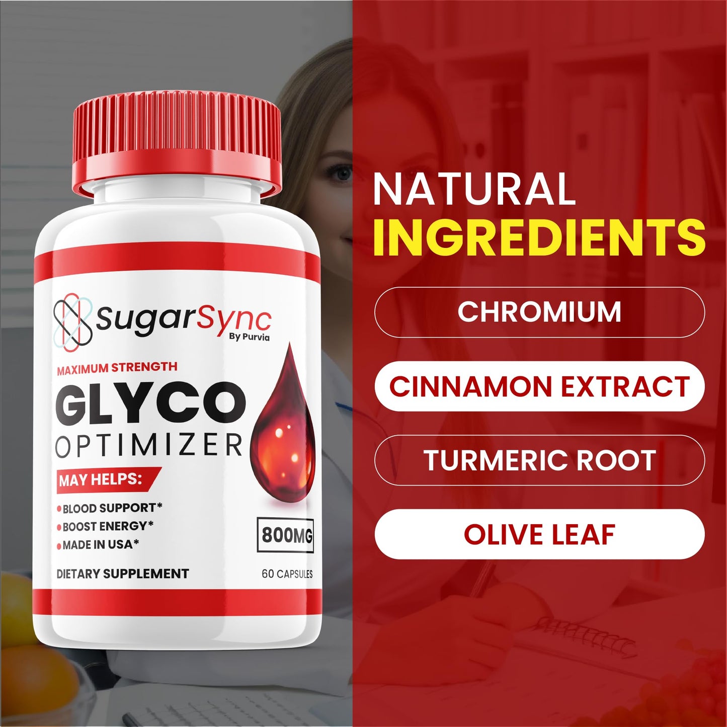 (2 Pack) Sugar Sync Glyco Optimizer, Sugarsync Glyco Optimizer, Sugar Sync Cleanse Glyco Extra Strength Formula, Sugar Synce Overall Wellness Support Reviews Sugarsync Maximum Strength (120 Capsules)