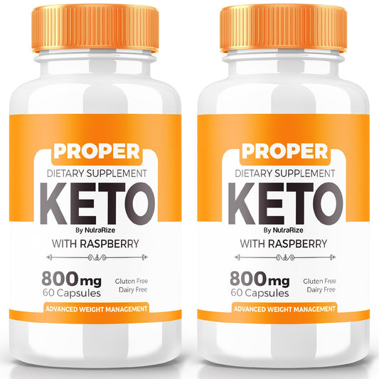 (2 Pack) Proper Keto ACV Capsules, All-Natural Keto Dietary Supplement for Weight Loss, Proper Keto 800MG Pills, Advanced Formula Supplement to Support Your Active Lifestyle, Reviews (120 Capsules)
