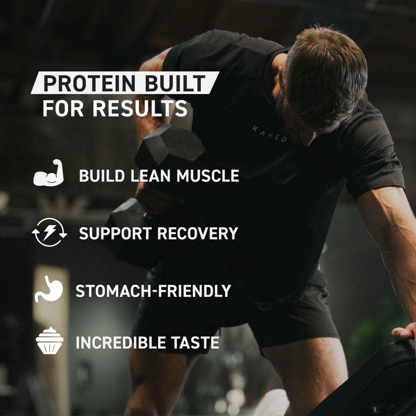 Kaged Whey Protein Isolate Powder, PB Chocolate, 100% Pure Low Lactose Whey, Post Workout Recovery Drink, Support Muscle-Building, 25g per Serving, Amazing Taste, Easy Mix for Shake, 25 Serving