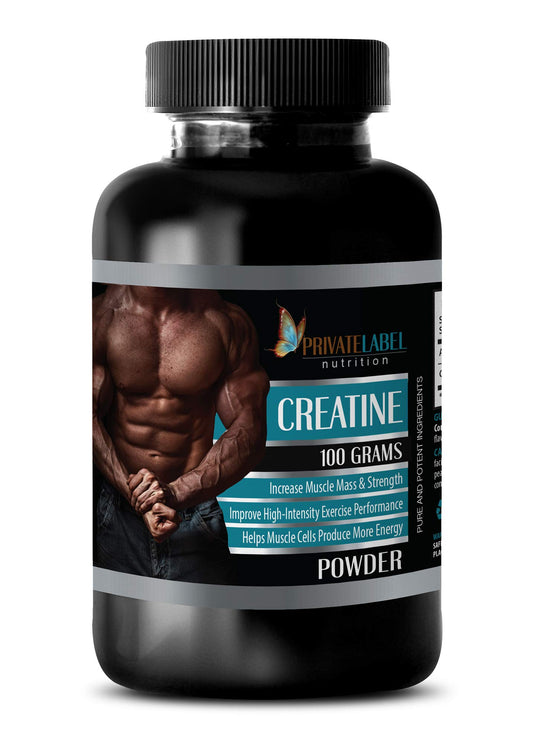 PRIVATE LABEL LLC Muscle Boosting Supplements - CREATINE Powder 100 Grams - creatine monohydrate - 1 Bottle (100G Powder)