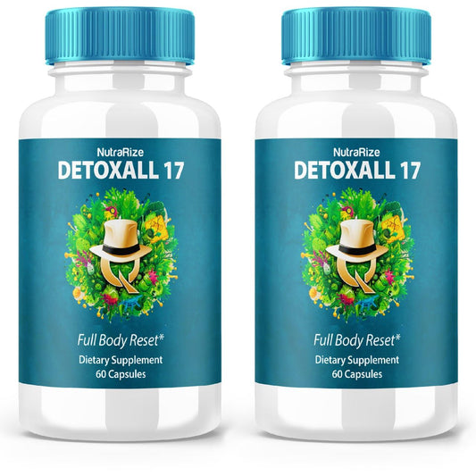 (2 Pack) DetoxAll 17, DetoxAll 17 Full Body Reset, DetoxAll17 Dietary Supplement for Overall Health and Wellness, Maximum Strength All-Natural Pills to Boost Energy, Detox All 17 Review (120 Capsules)