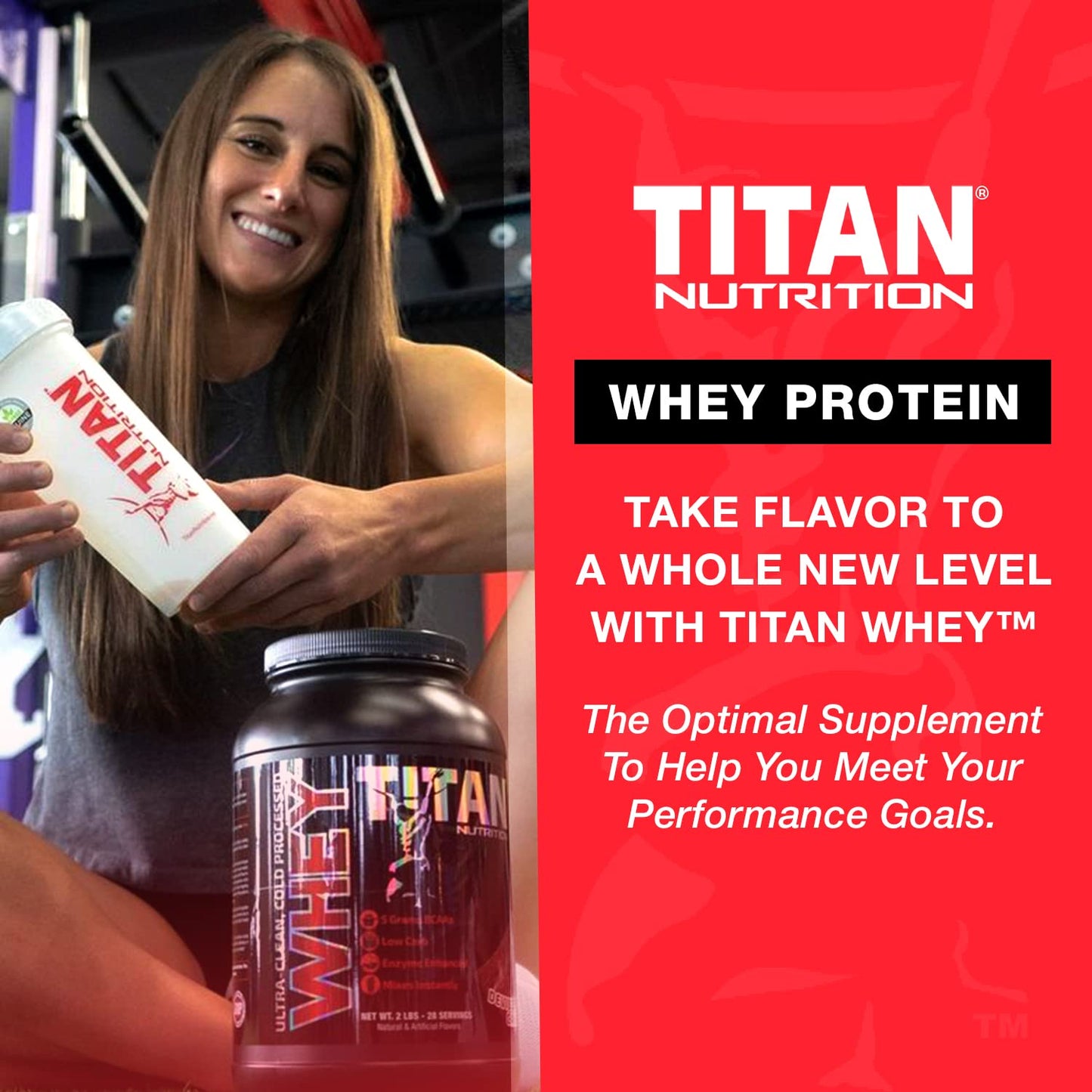 Titan Whey Protein Powder - Premium, Fast-Absorbing Whey with 23g of Protein, BCAAs, & Digestive Enzymes Per Serving - Supports Lean Muscle Mass & Optimal Digestion - 2 Pounds, Toffee Macchiato