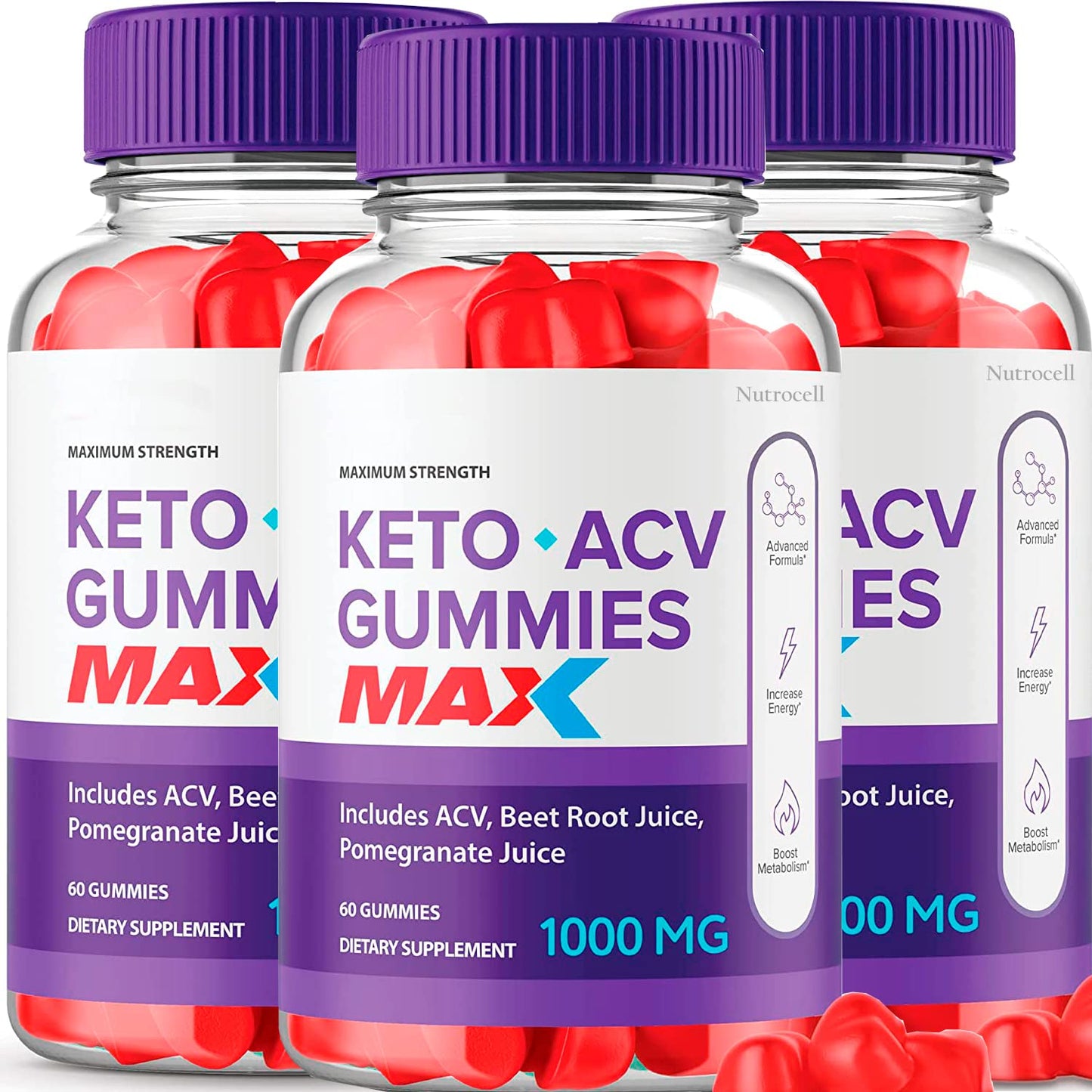 Biolife Keto ACV Keto Gummies Maax ACV with Pomegranate Juice Beet Root B12 60 Gummys Max Strength Biolife Keto Gummies Bio Lyfe (3 Pack)