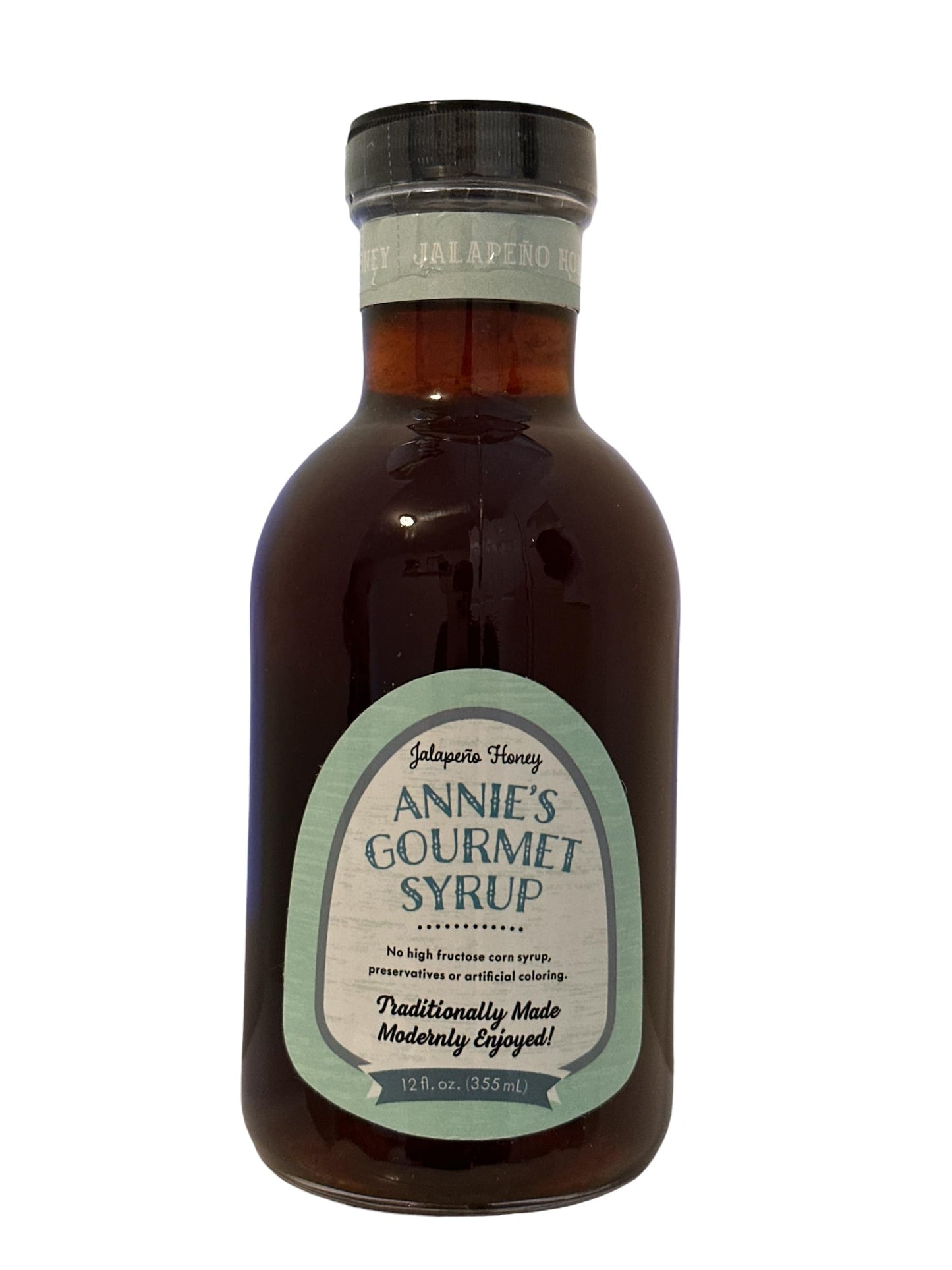 Annies Gourmet Syrup  Homemade  Jalapeno Honey  Syrup  Sweet  Savory  Spicy  Breakfast  Pancakes  Waffles  Beverages  Natural  No Artificial  Tea  Sweet Tea  Biscuits  Jalapeno Honey 12 Oz