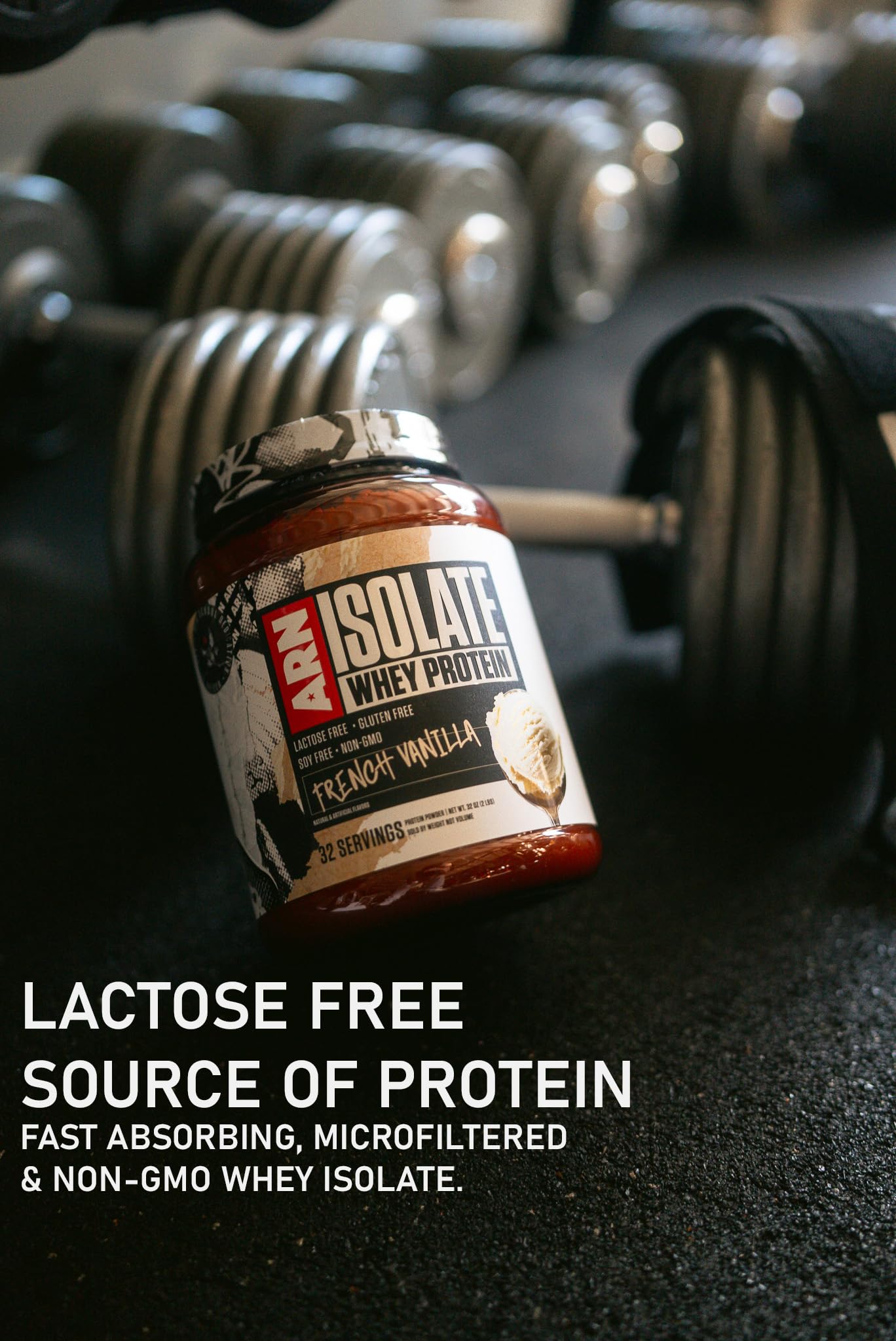 Arms Race Nutrition | ARN | Isolate Whey Protein (32 Servings, Chocolate Ice Cream)
