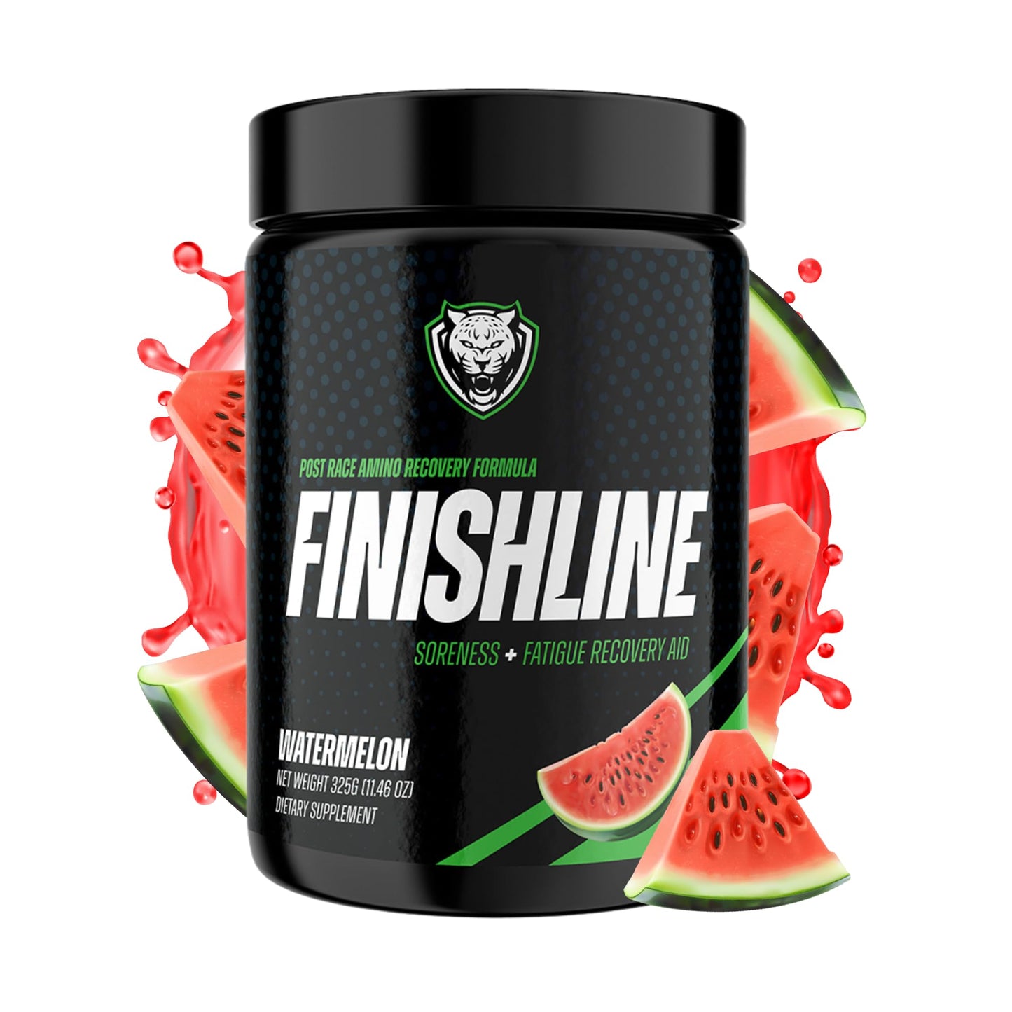 6AM Run Finishline Amino Energy Powder - Post Workout Recovery Drink with BCAA & Electrolytes - Fast Absorption for Muscle Recovery - Keto-Friendly Watermelon Flavor - 50 Scoops