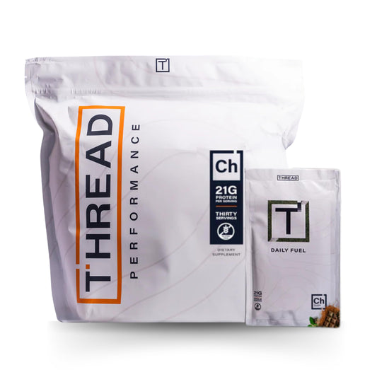 Thread Performance Daily Fuel - Chocolate Brownie | All-in-One Sports Nutrition for Young Athletes | 21g Protein, 60+ Organic Superfoods, Vitamins & Minerals | 30 Servings
