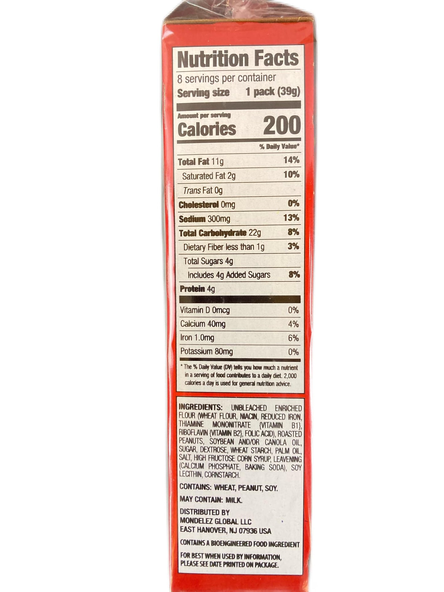 Ritz Peanut Butter Cracker Sandwiches 138 Oz Pack By Nabisco